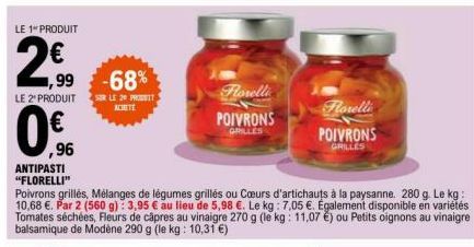 poivrons grillés Florelli