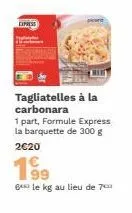 tagliatelles à la carbonara 