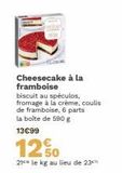 Cheesecake  offre sur Picard