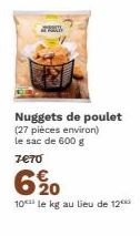 nuggets de poulet 