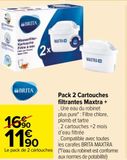 Pack 2 Cartouches filtrantes Maxtra + offre à 11,9€ sur Carrefour Market