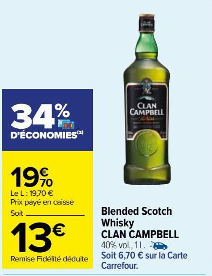 Blended Scotch Whisky CLAN CAMPBELL