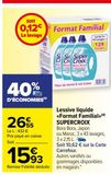 Lessive liquide «Format Familial» SUPERCROIX offre à 15,93€ sur Carrefour Market
