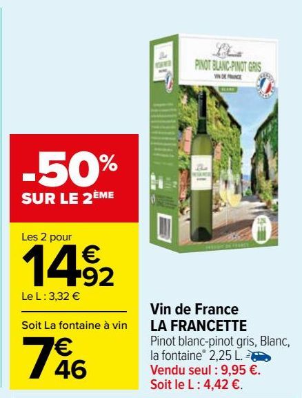 Vin de France LA FRANCETTE