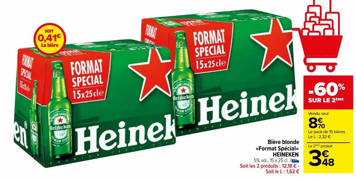 Bière blonde «Format Spécial» HEINEKEN