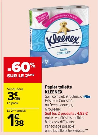 Papier toilette KLEENEX