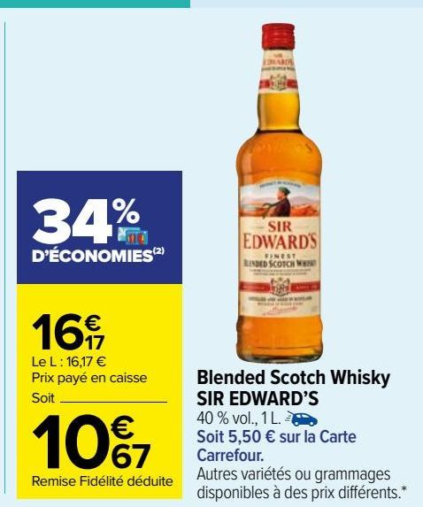Blended Scotch Whisky SIR EDWARD’S