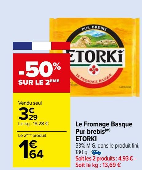 Le Fromage Basque Pur brebis ETORKI