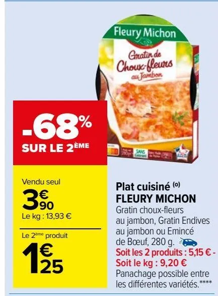 plat cuisiné fleury michon