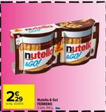 Nutella & Go! FERRERO offre à 2,29€ sur Carrefour Market