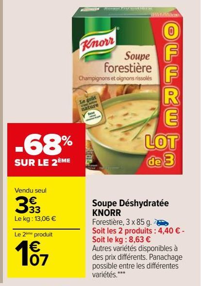 Soupe Déshydratée KNORR