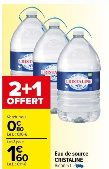 eau de source cristaline