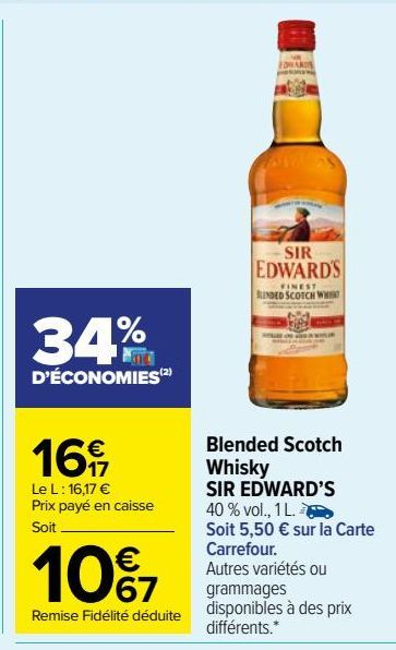 Blended Scotch Whisky SIR EDWARD’S
