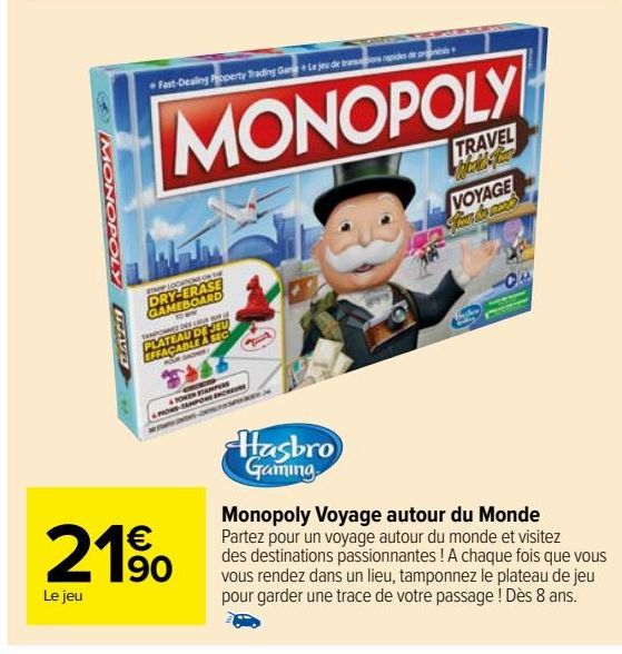 Monopoly Voyage autour du Monde