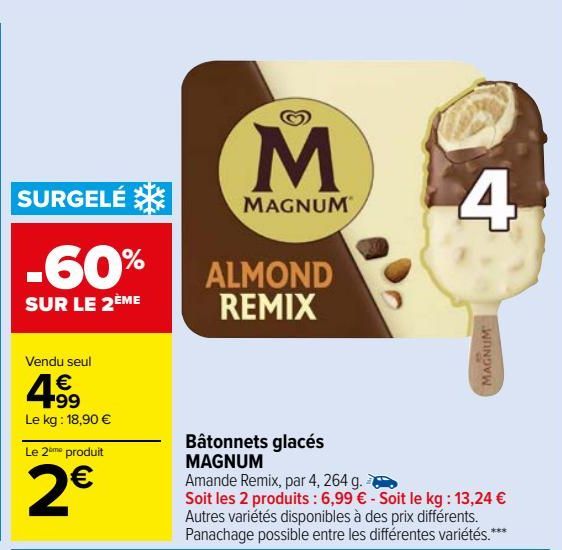 Bâtonnets glacés MAGNUM