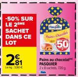 Pains au chocolat PASQUIER offre à 2,81€ sur Carrefour Market