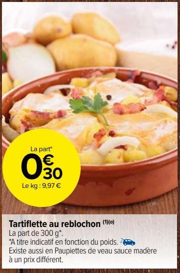 Tartiflette au reblochon 