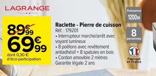 Raclette - Pierre de cuisson
