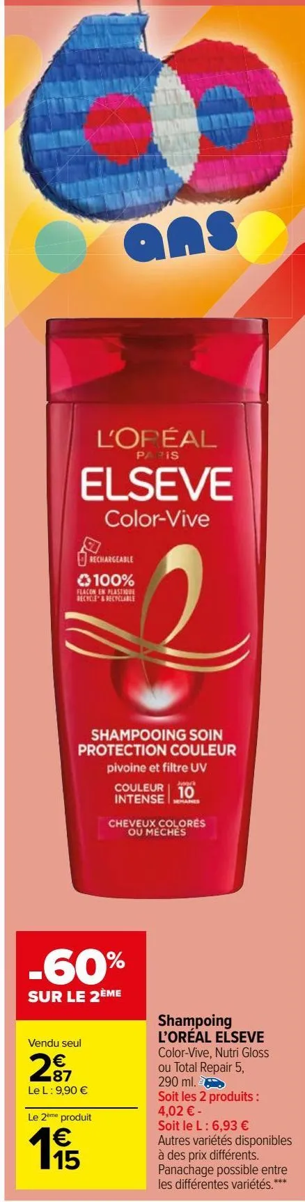 shampoing l’oréal elseve