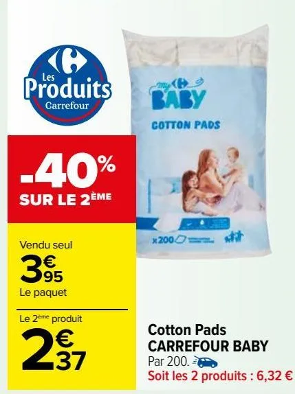 cotton pads carrefour baby