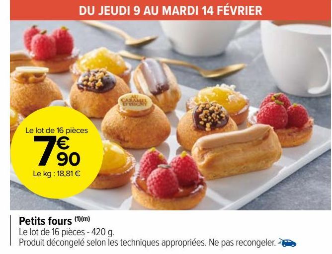 Petits fours (1)(m)