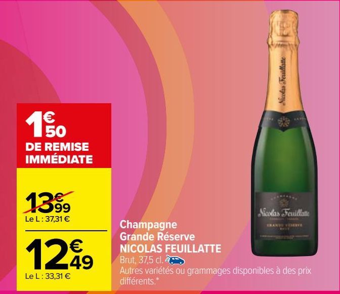 Champagne  Grande Réserve  NICOLAS FEUILLATTE