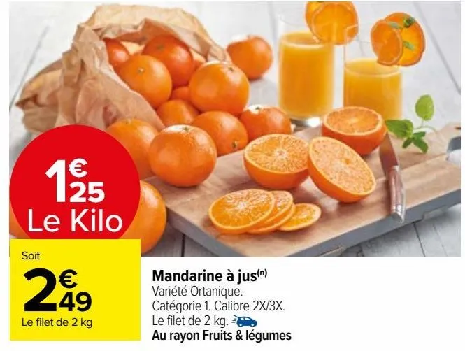 mandarine à jus