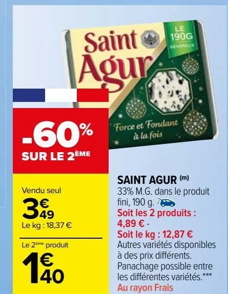 saint agur (m)