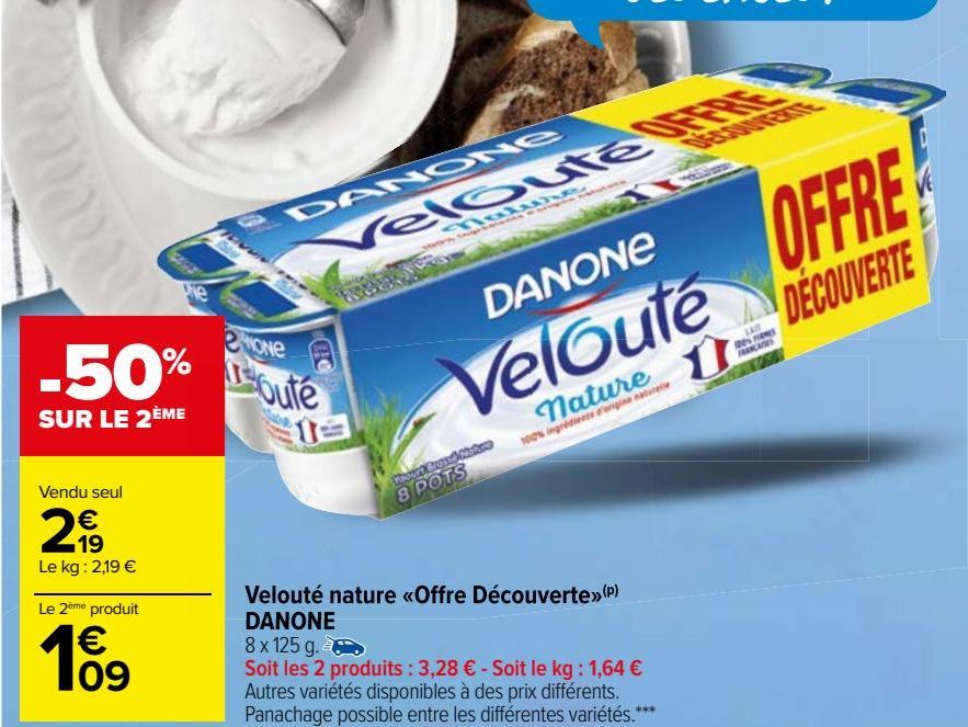 Velouté nature «Offre Découverte»(p)  DANONE