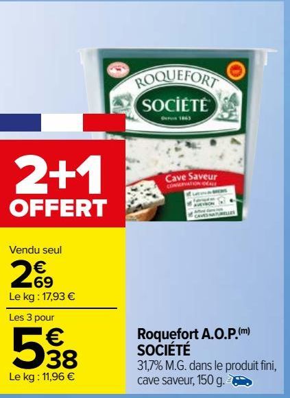  Roquefort A.O.P.(m)  SOCIÉTÉ