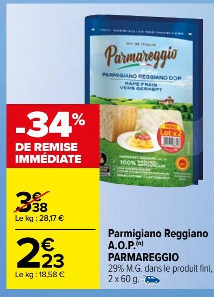 Parmigiano Reggiano  A.O.P.(n)  PARMAREGGIO