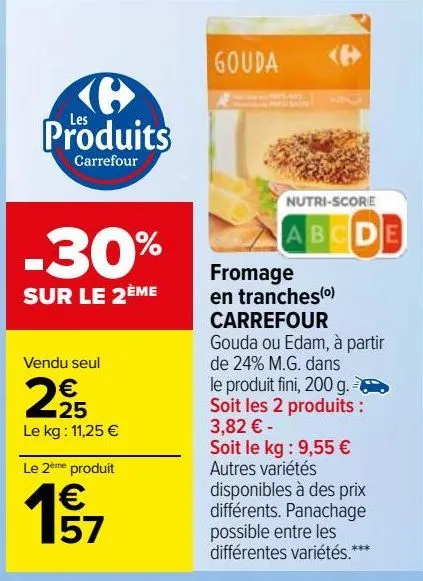  fromage  en tranches(o)  carrefour