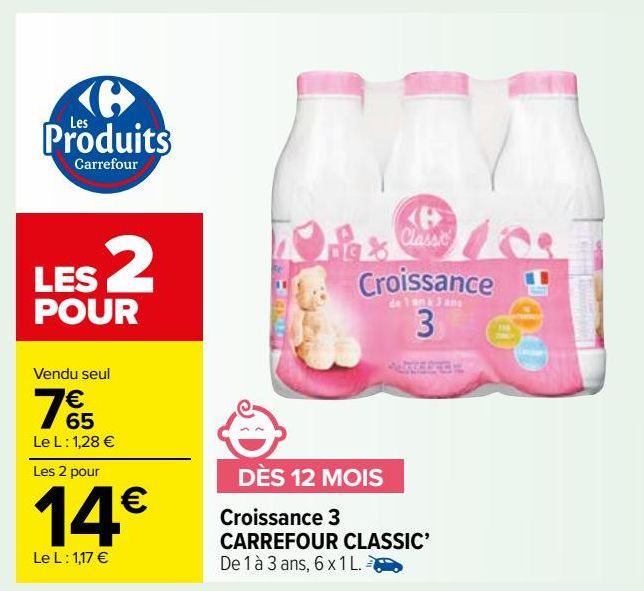 Croissance 3 CARREFOUR CLASSIC’