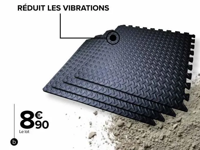 lot de 4 dalles anti vibrations