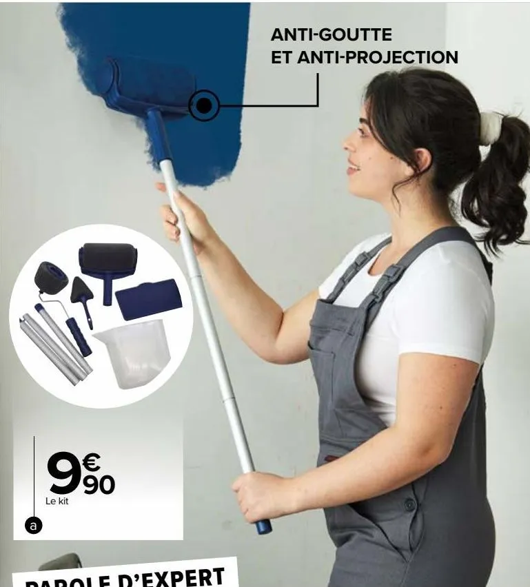 kit de rouleaux à peinture avec réservoir intégré