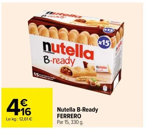 nutella b-ready ferrero