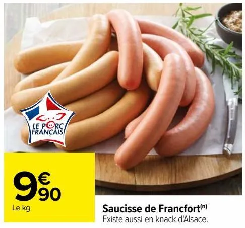 saucisse de francfort