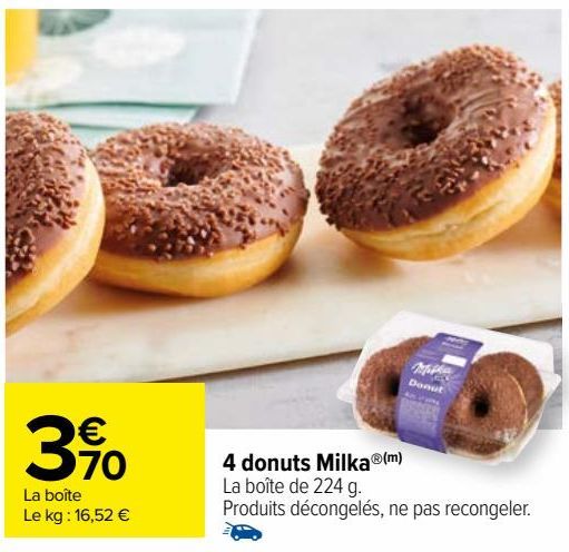 4 donuts Milka