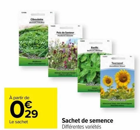 sachet de semence