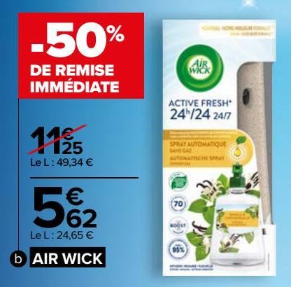 Spray Désodorisant Automatique AIR WICK