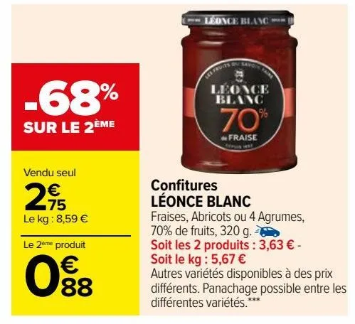 confitures léonce blanc