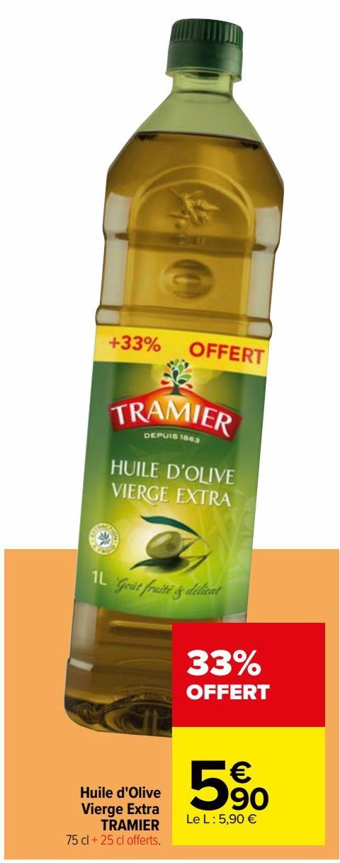 Huile d'Olive Vierge Extra TRAMIER