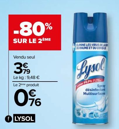 Spray désinfectant Multi-usage LYSOL