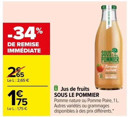  jus de fruits sous le pommier