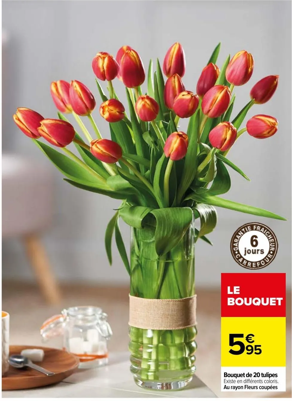 bouquet de 20 tulipes