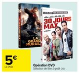 Opération DVD offre à 5€ sur Carrefour