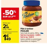 Pâte à tartiner POULAIN offre à 2,99€ sur Carrefour