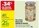 Nocciolata Bianca Bio RIGONI DI ASIAGO offre à 2,8€ sur Carrefour