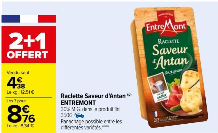 Raclette Saveur d'Antan ENTREMONT 