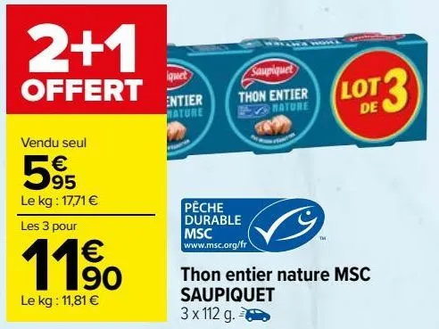 thon entier nature msc saupiquet 